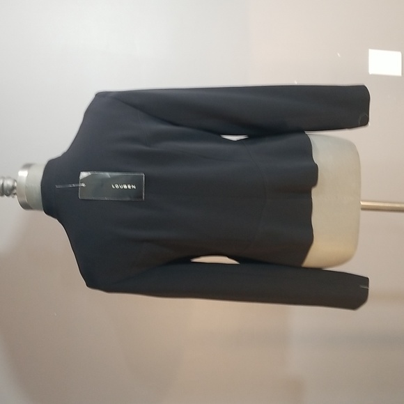 Louben womens blazer size 8 black made in Canada quality piece NEW - Picture 4 of 13